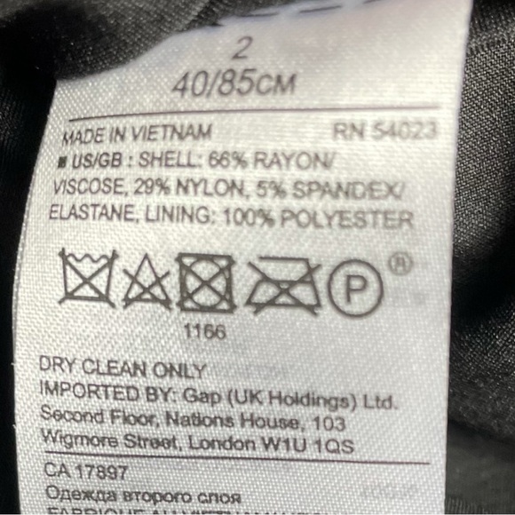 Banana Republic charcoal faux wrap pleat front skirt - Picture 8 of 8